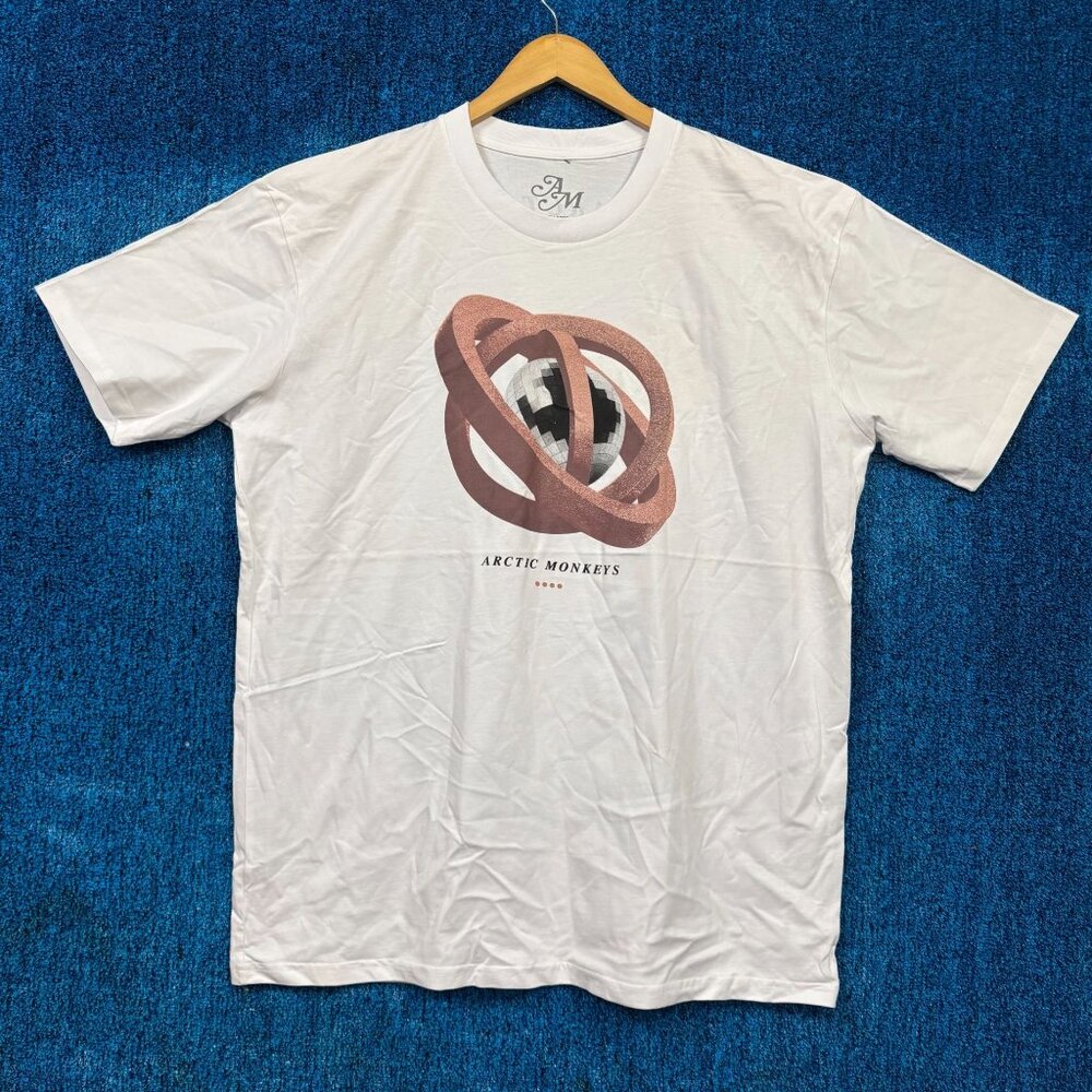 Arctic Monkeys North American Tour Rock White T-Shirt Size XXL